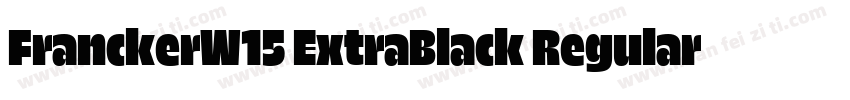 FranckerW15 ExtraBlack Regular字体转换